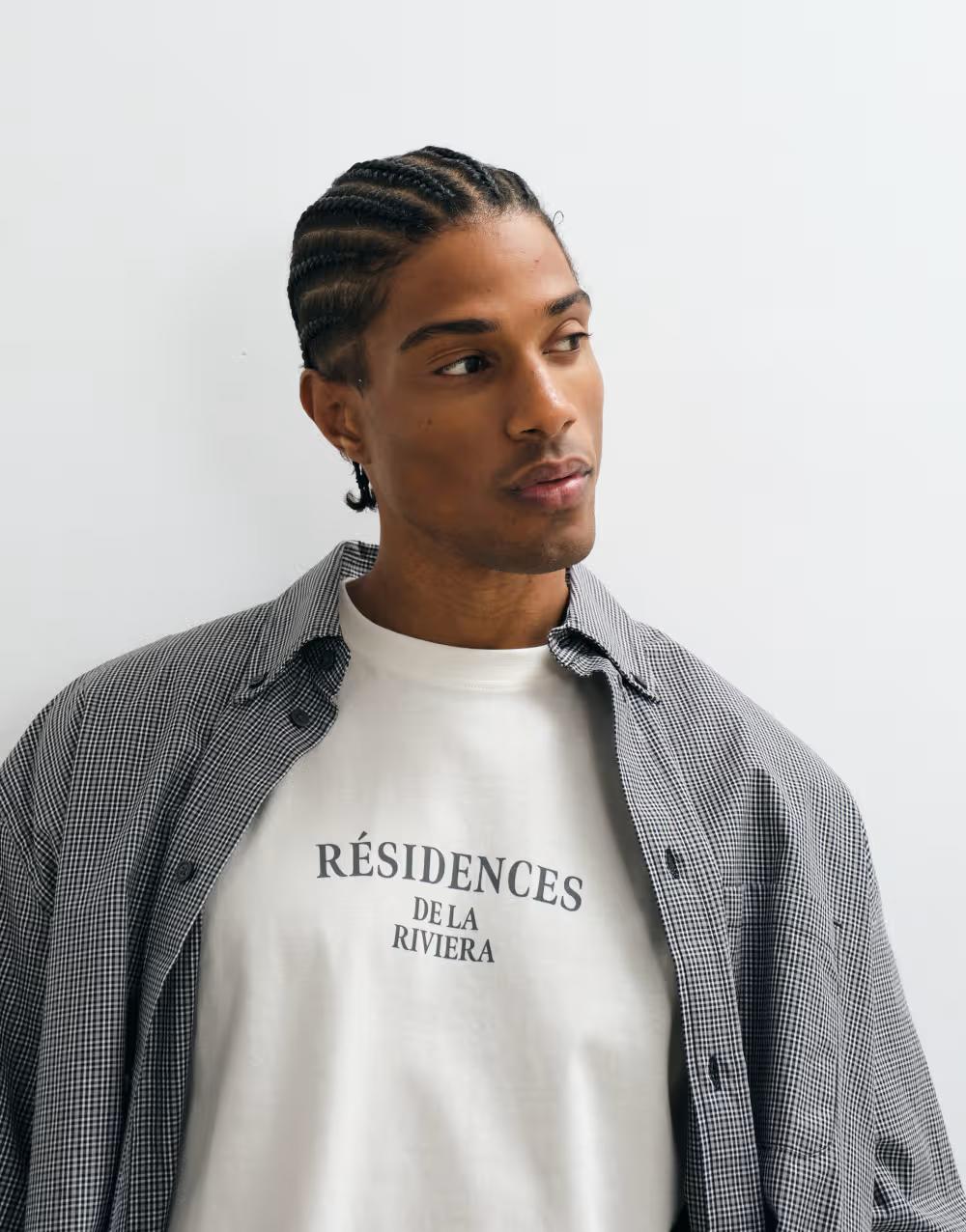 biały t-shirt print