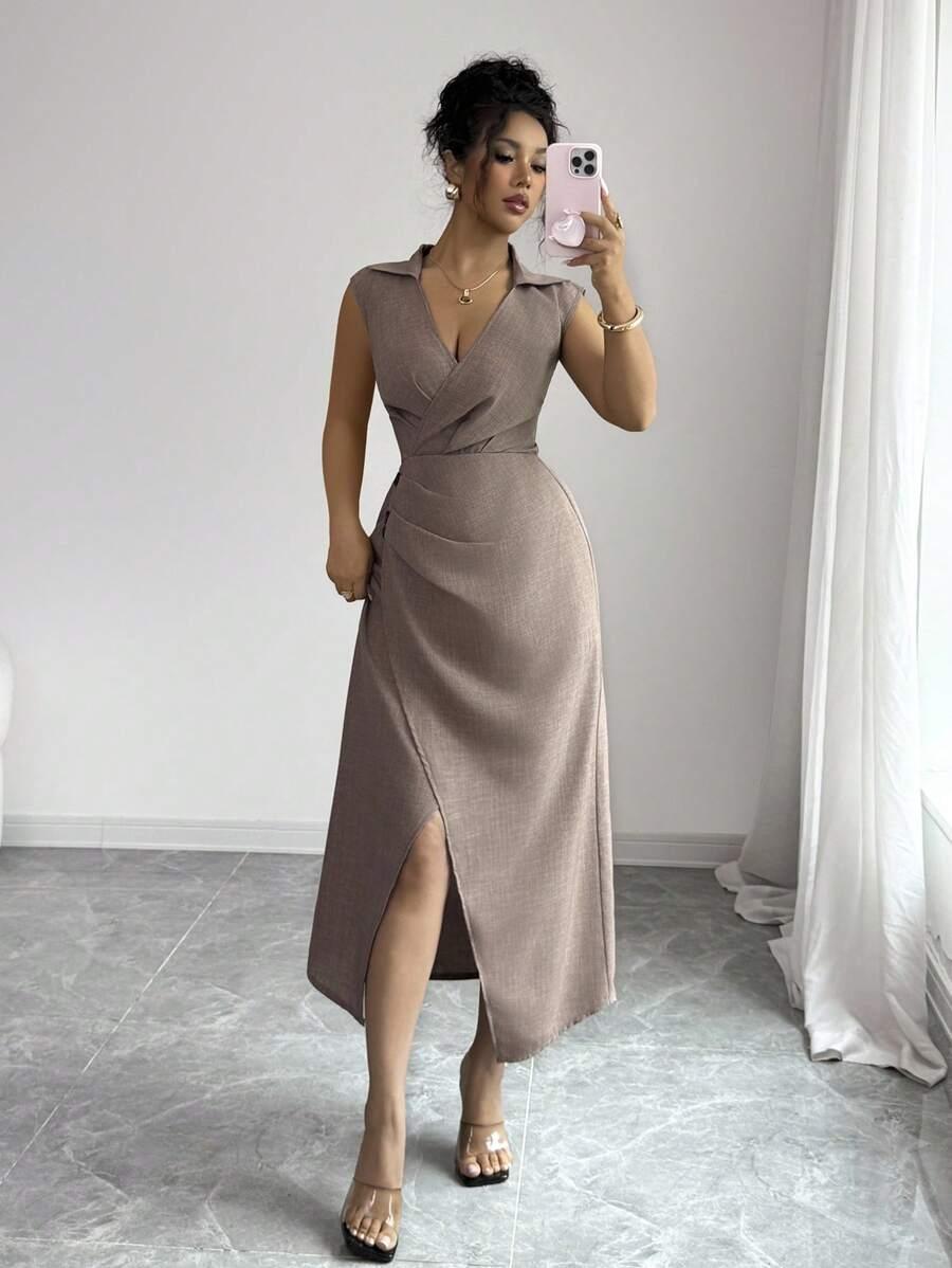 ELEGANCKA SUKIENKA KOKTAJLOWA MIDI