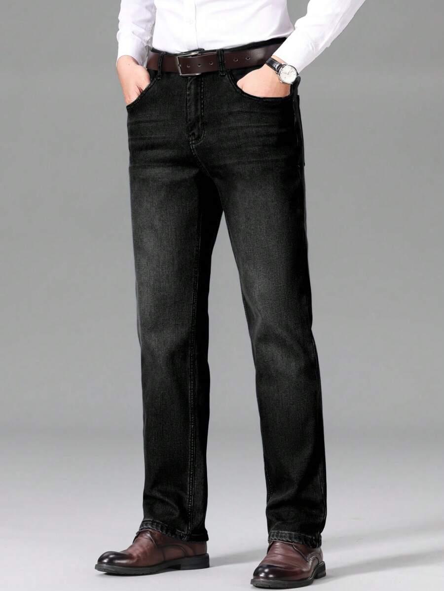 CZARNE SPODNIE JEANS
