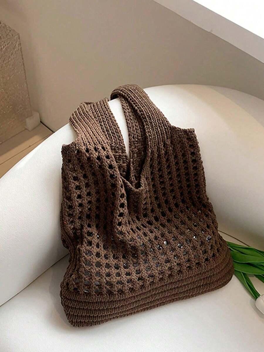 brązowa torba na ramię
