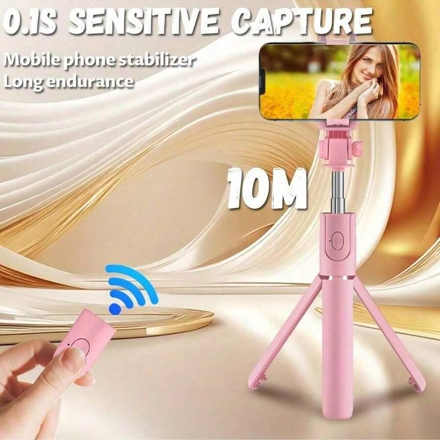 różowy selfie stick