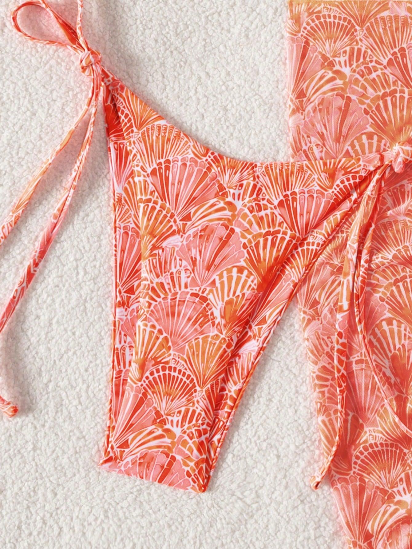 POMARAŃCZOWY SARONG WIĄZANIE