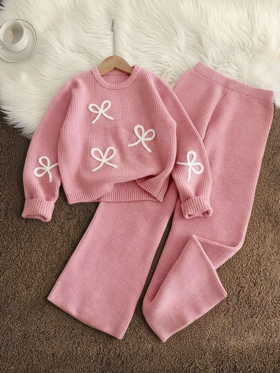sweter spodnie komplet