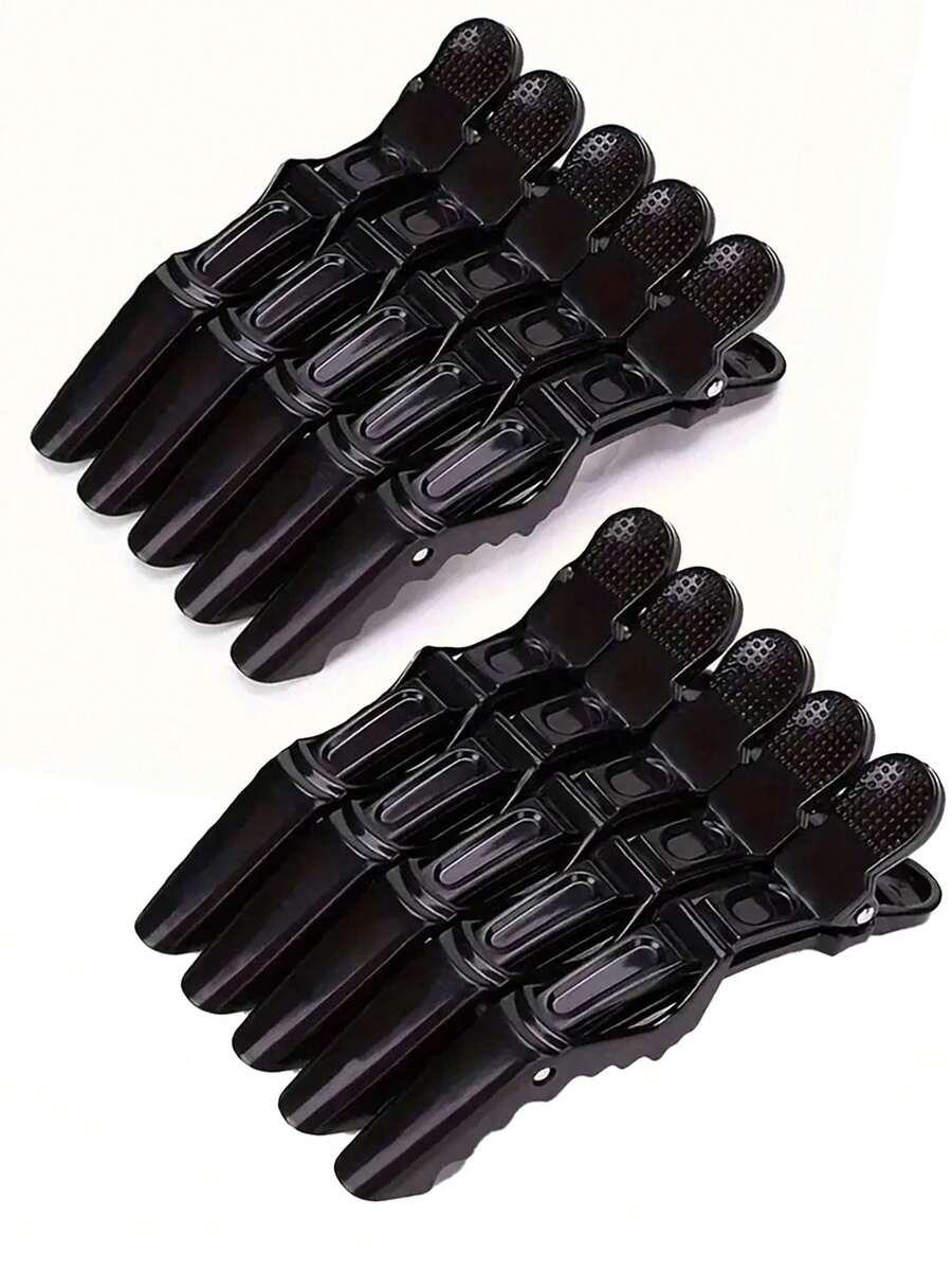 czarne spinki do włosów 10-pack