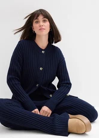 granatowy sweter kardigan 