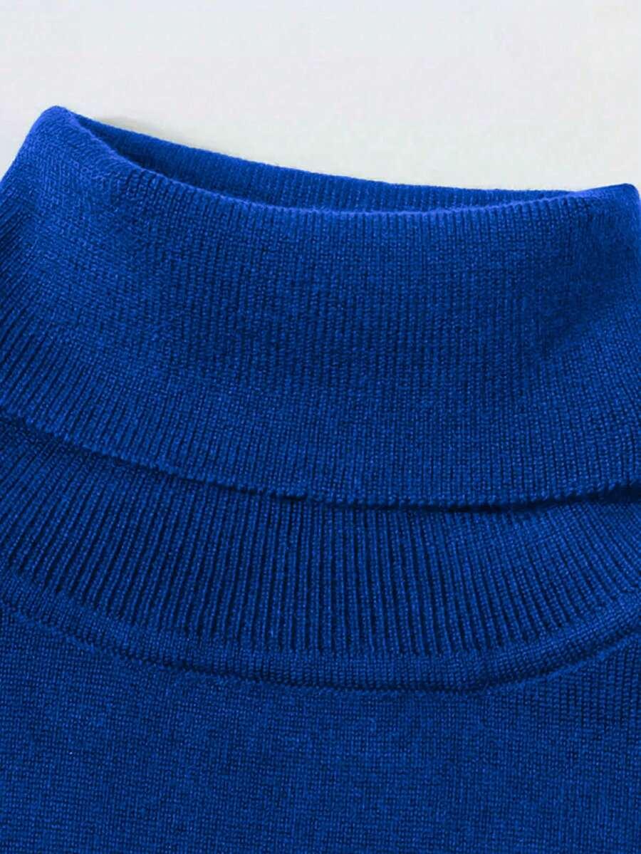 niebieski sweter golf