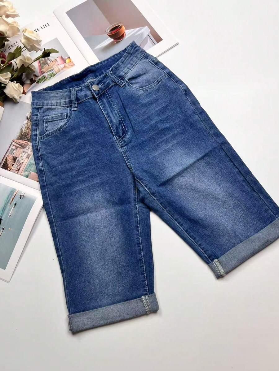 NIEBIESKIE SPODENKI JEANS