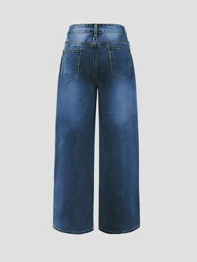 NIEBIESKIE SPODNIE JEANS