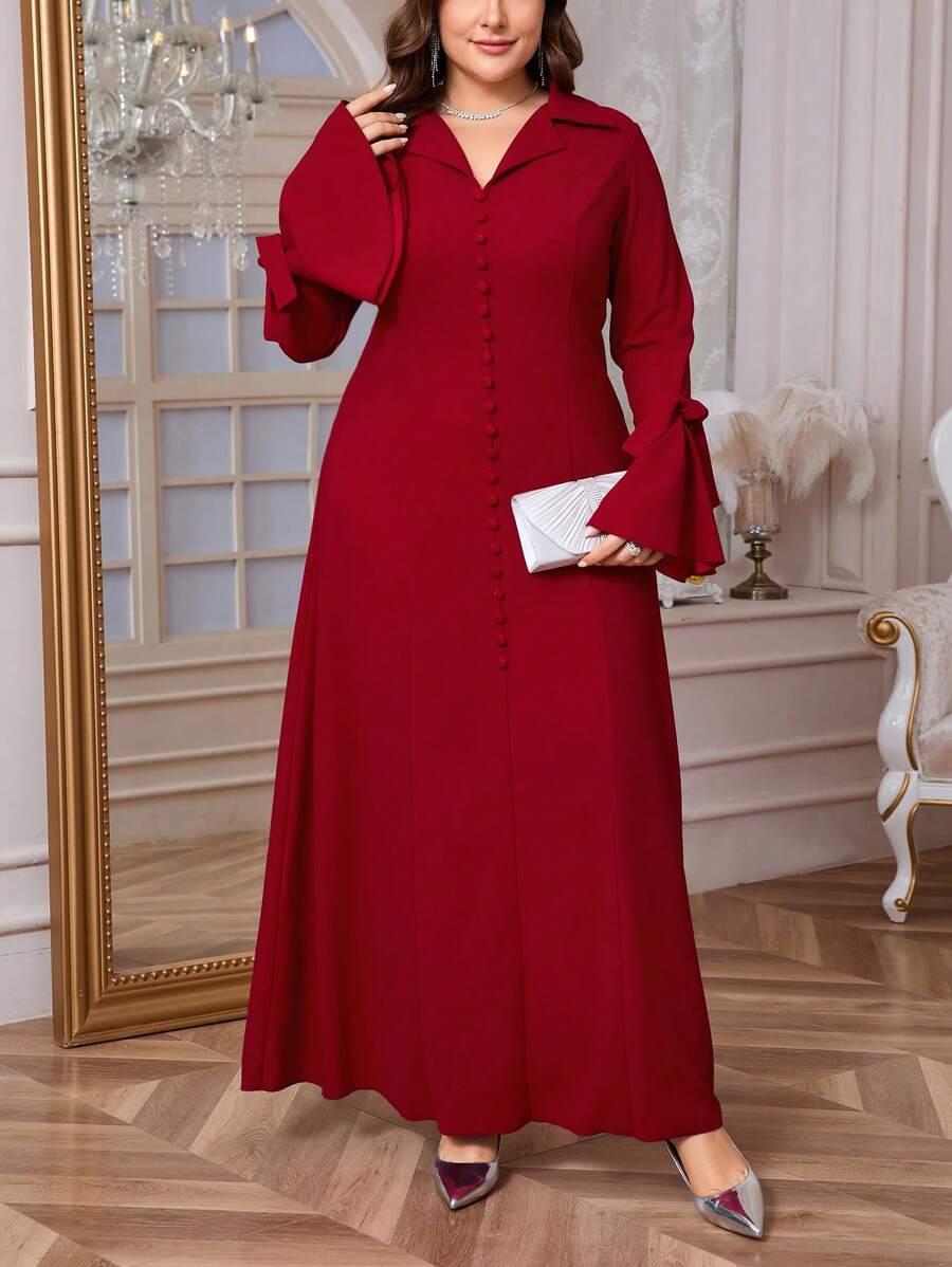czerwona maxi sukienka