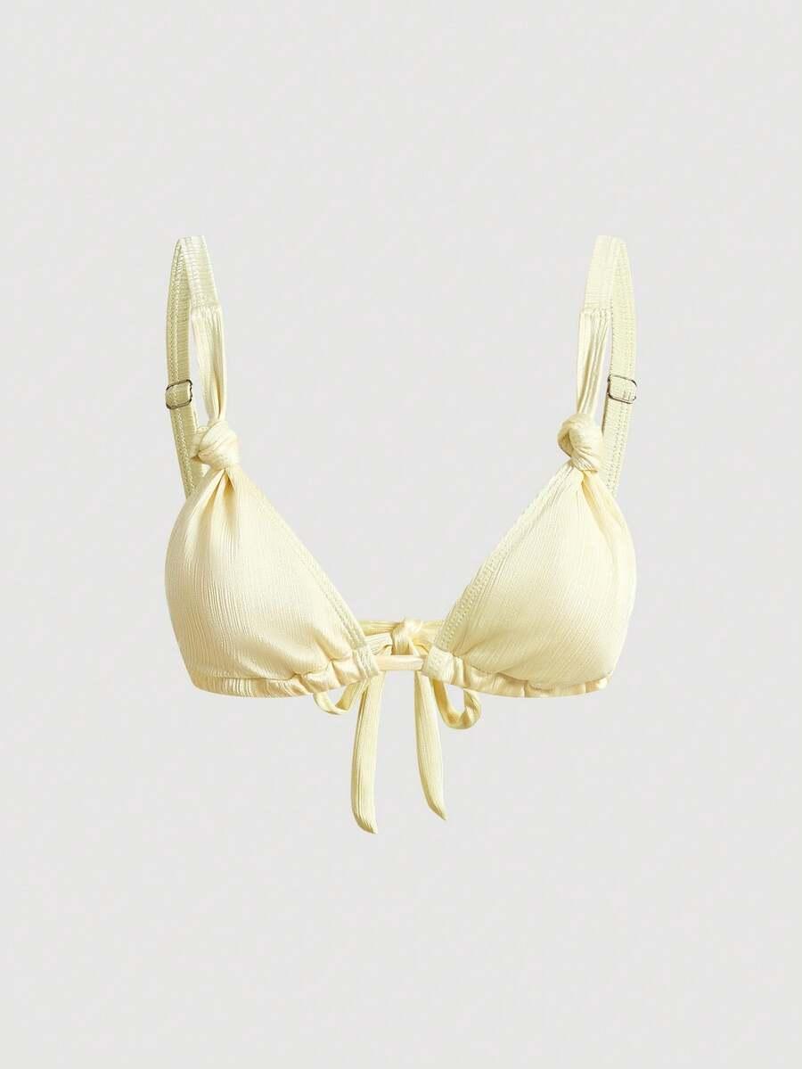 żółte bikini komplet