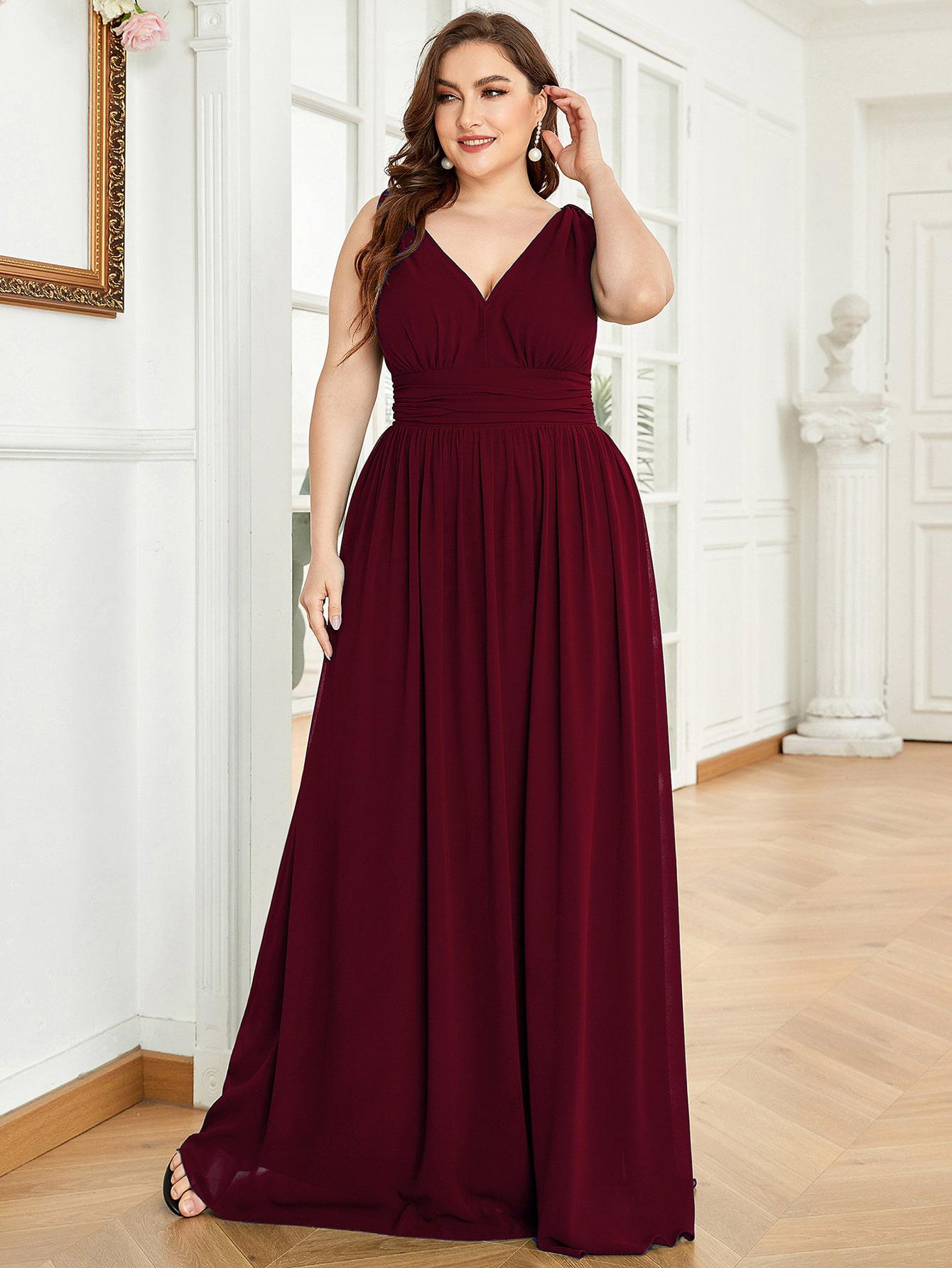 MAXI SUKIENKA V-NECK