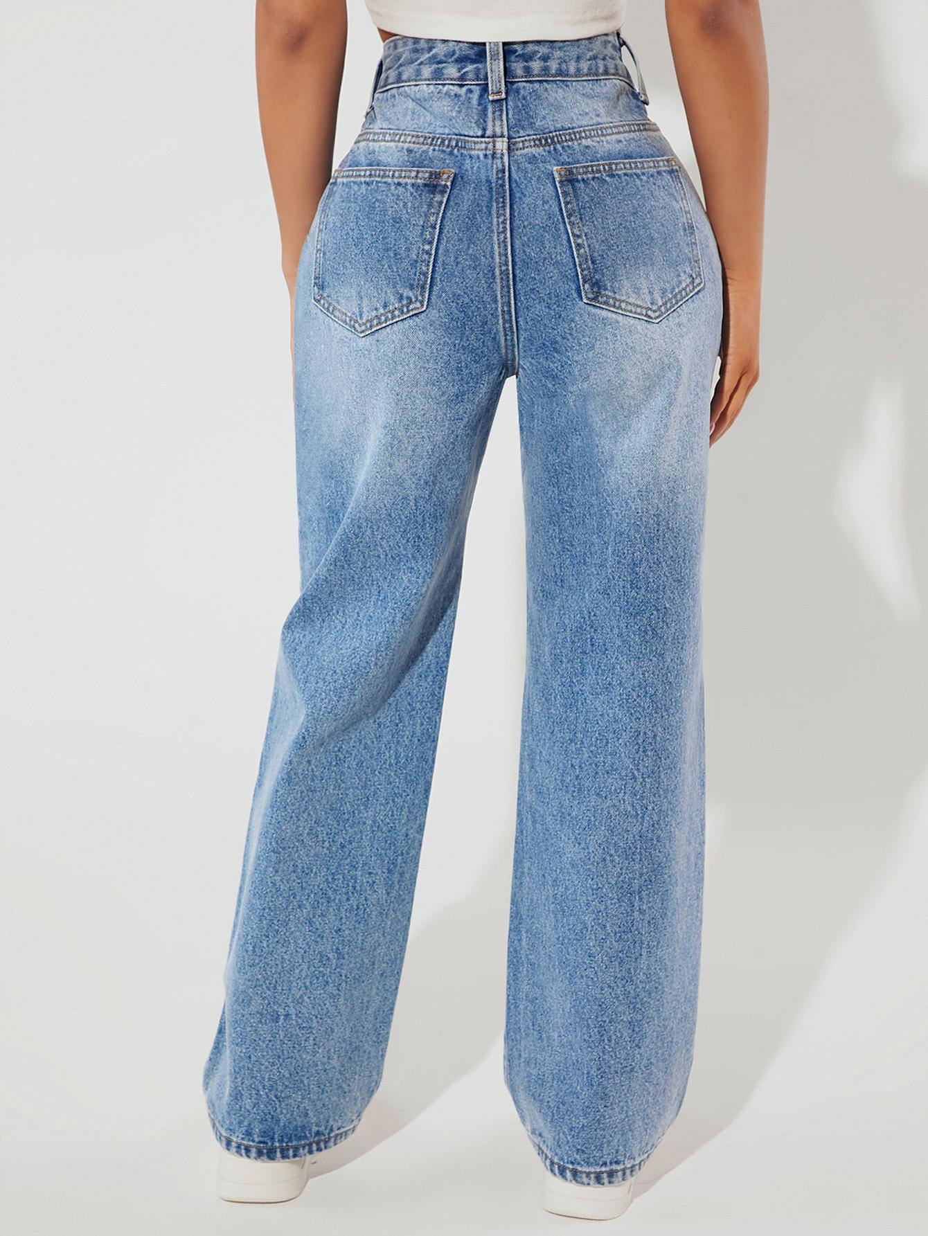 NIEBIESKIE SPODNIE JEANS