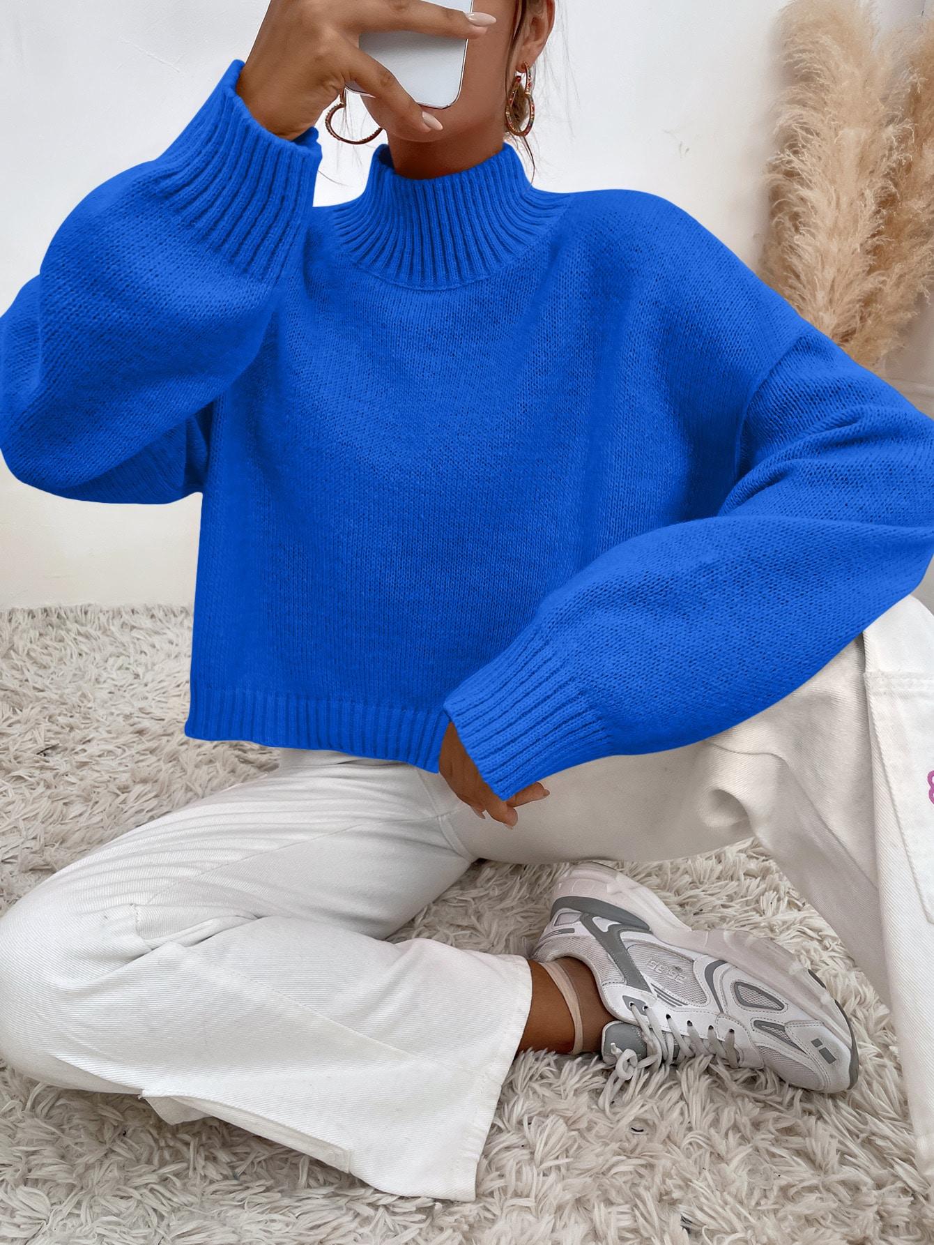 NIEBIESKI SWETER GOLF