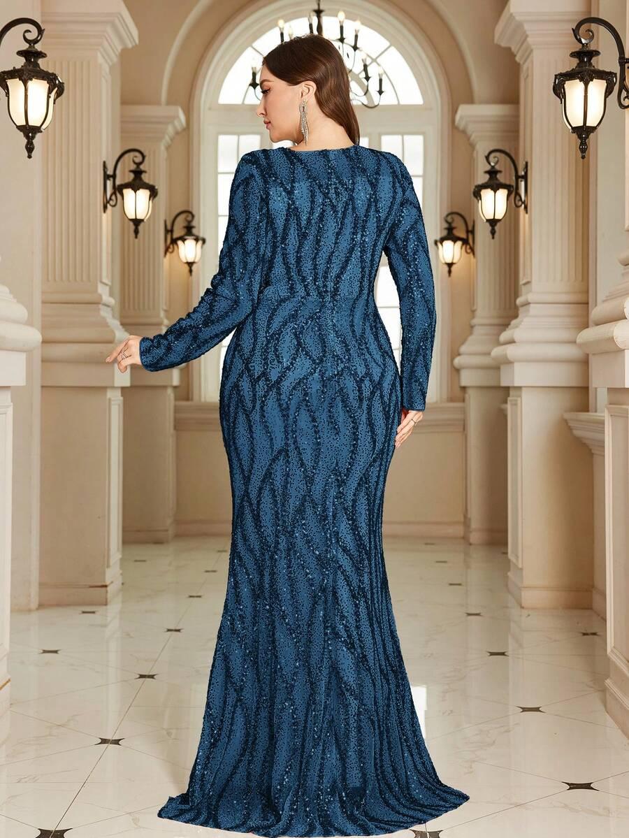 NIEBIESKA MAXI SUKIENKA