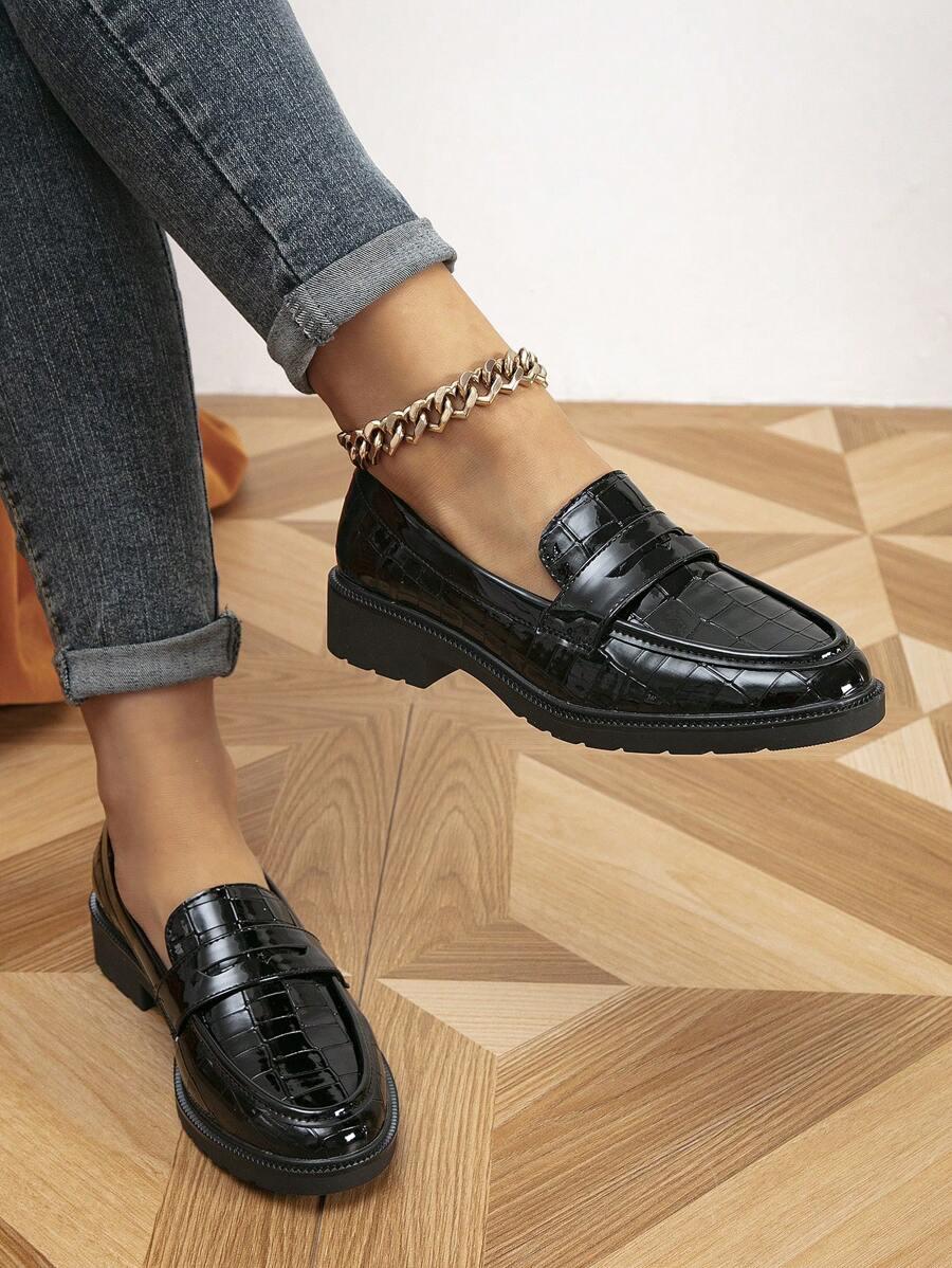 CZARNE MOKASYNY CASUAL