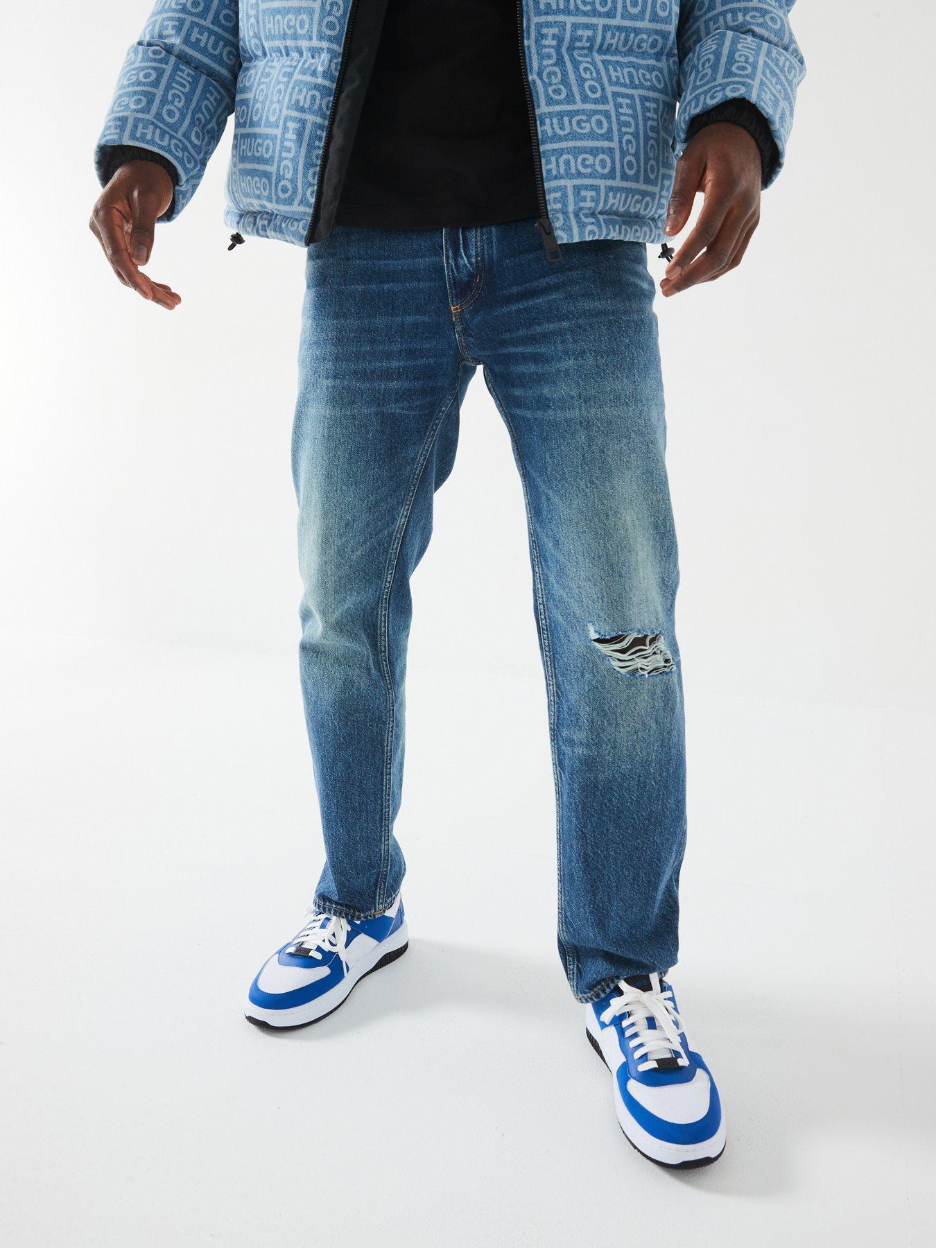 HUGO BOSS JEANSY Z PRZETARCIEM REGULAR FIT 50529169