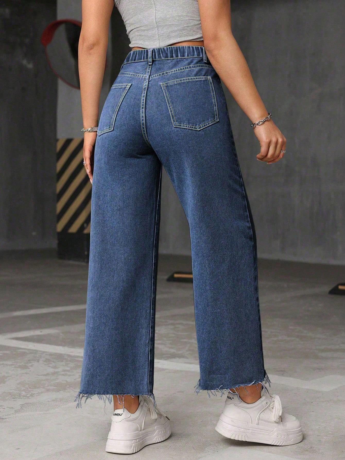 NIEBIESKIE SPODNIE JEANS 