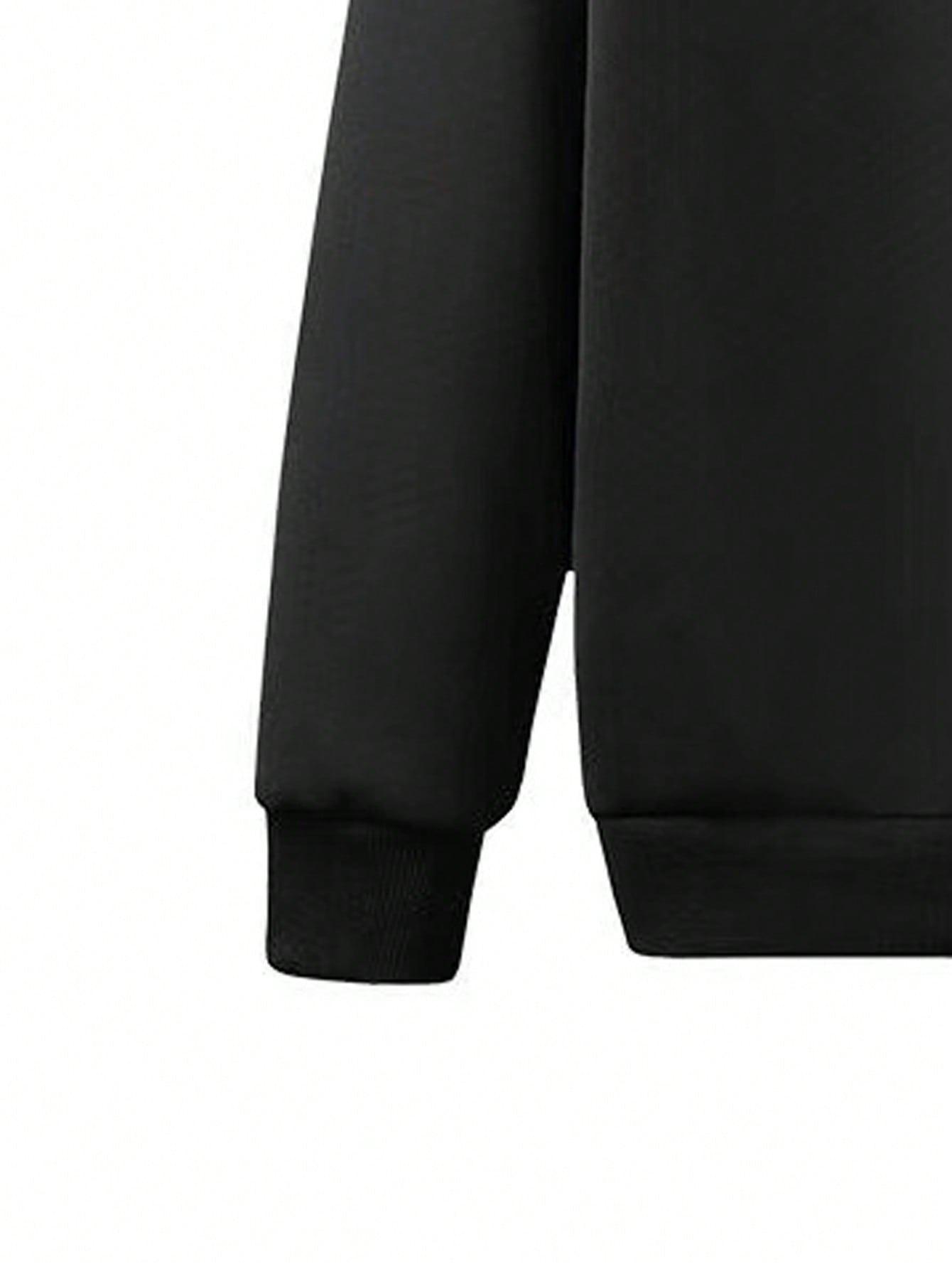 CZARNA OCIEPLANA BLUZA