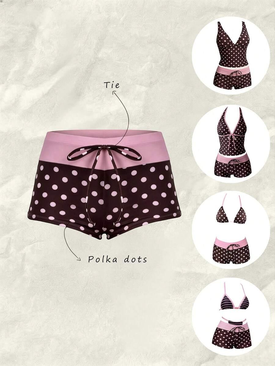 DÓŁ OD BIKINI W GROSZKI