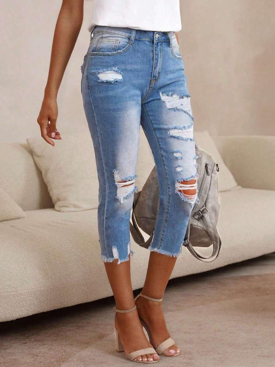 NIEBIESKIE SPODENKI JEANS