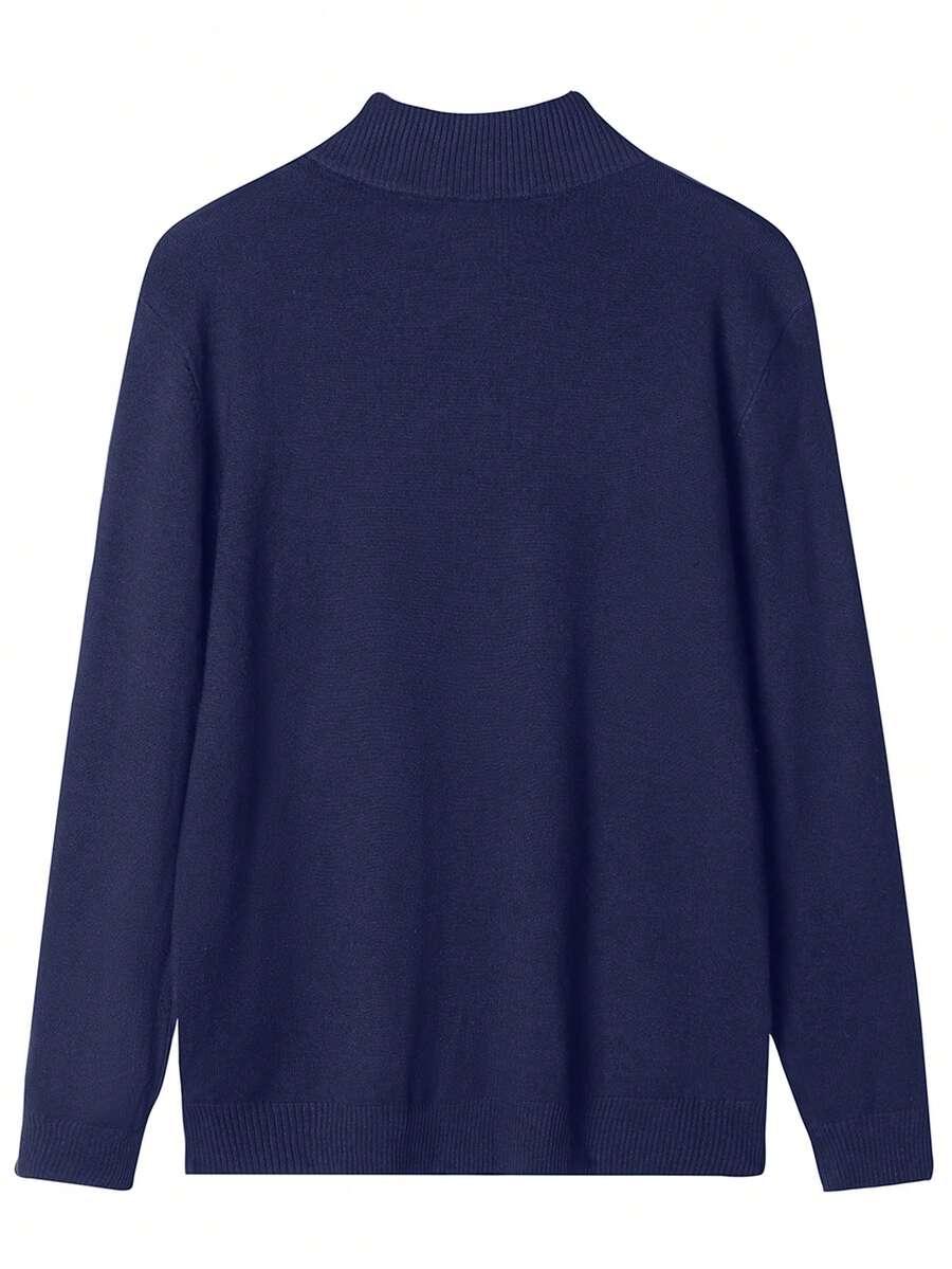 GRANATOWY SWETER STÓJKA