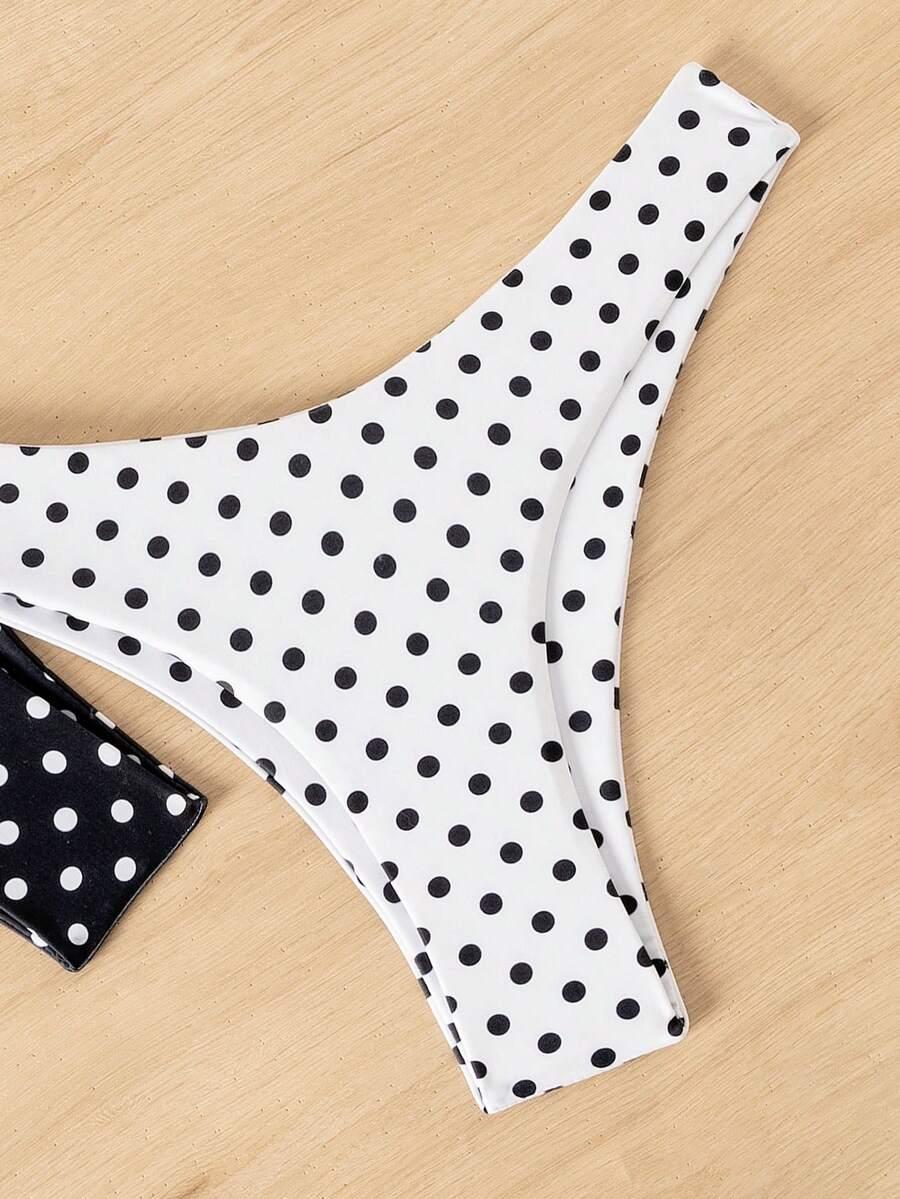 DÓŁ OD BIKINI WZÓR GROSZKI 2-PACK