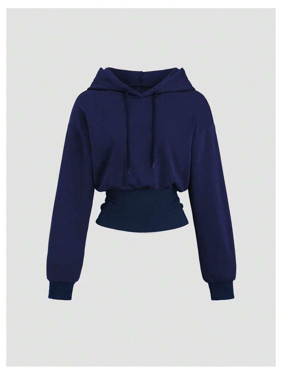 granatowa bluza kaptur 