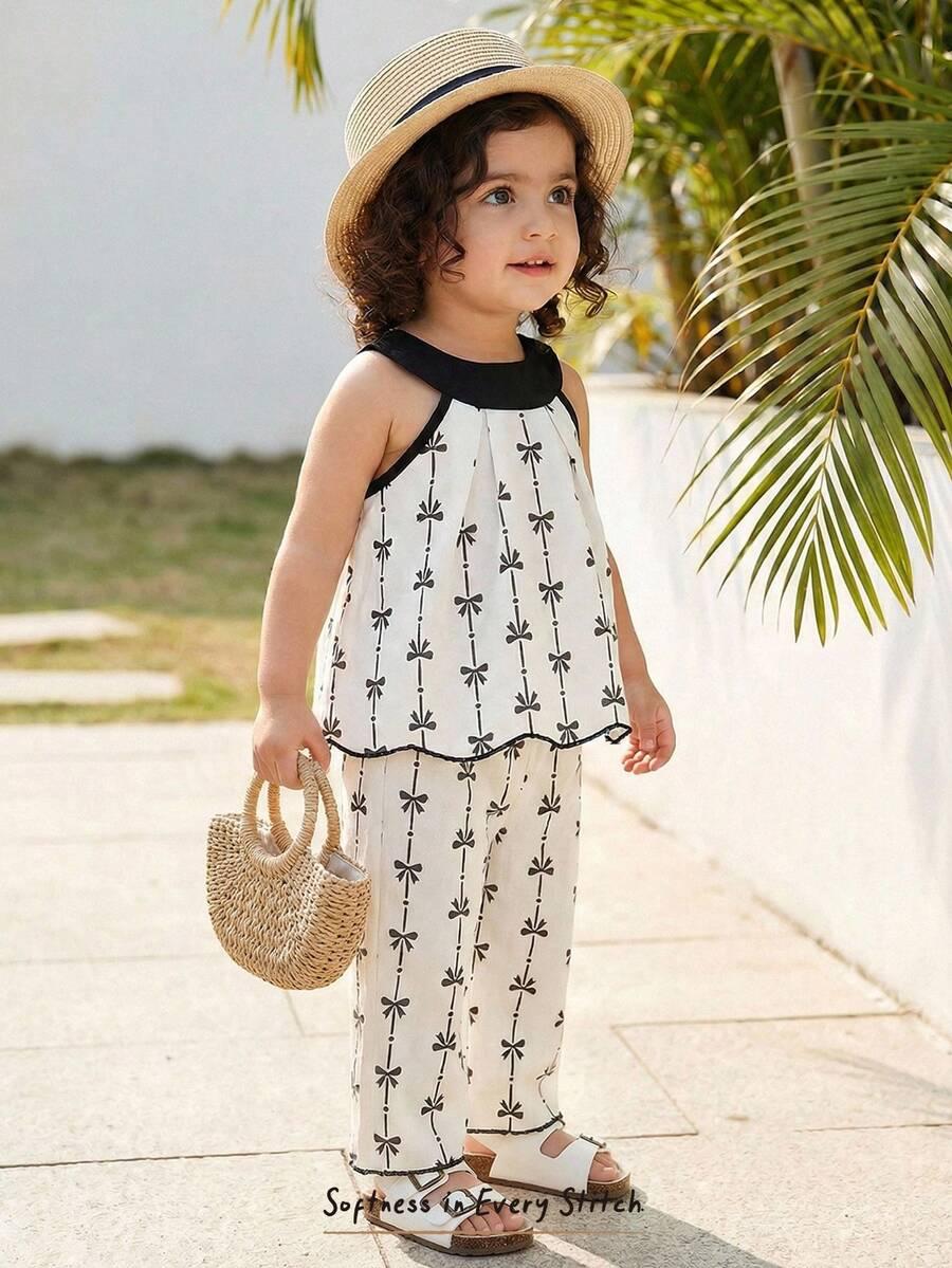 KOMPLET TOP SPODNIE PRINT