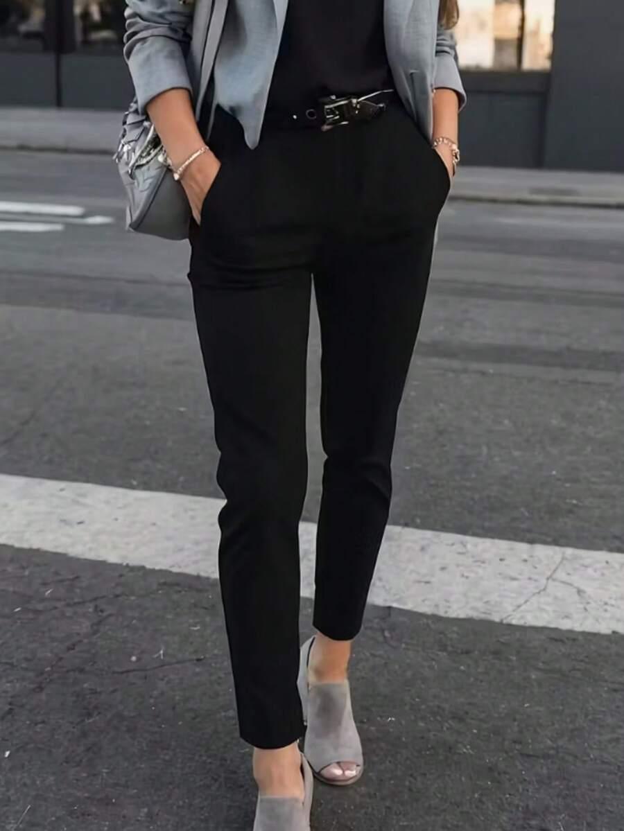 CZARNE SPODNIE CASUAL