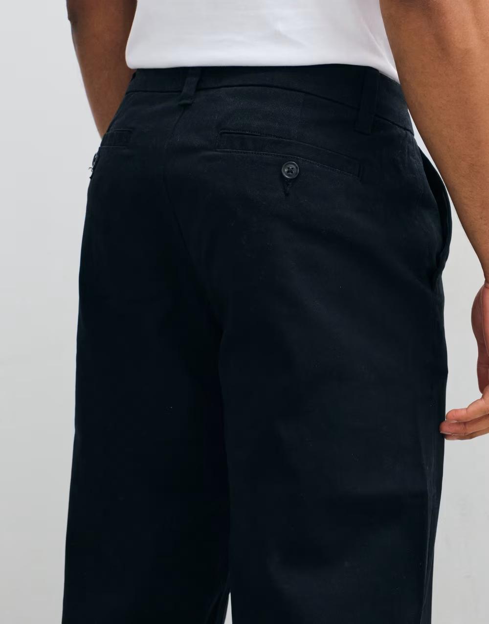 CZARNE PROSTE  SPODNIE JEANS
