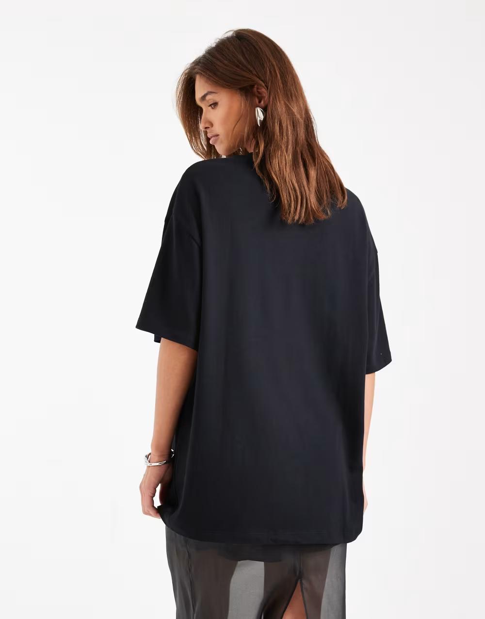 czarny bawełniany t-shirt basic
