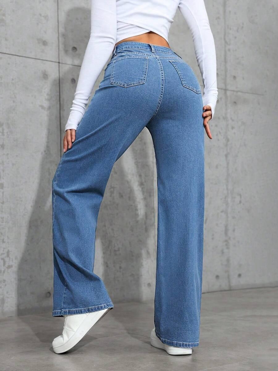 NIEBIESKIE SPODNIE JEANS 