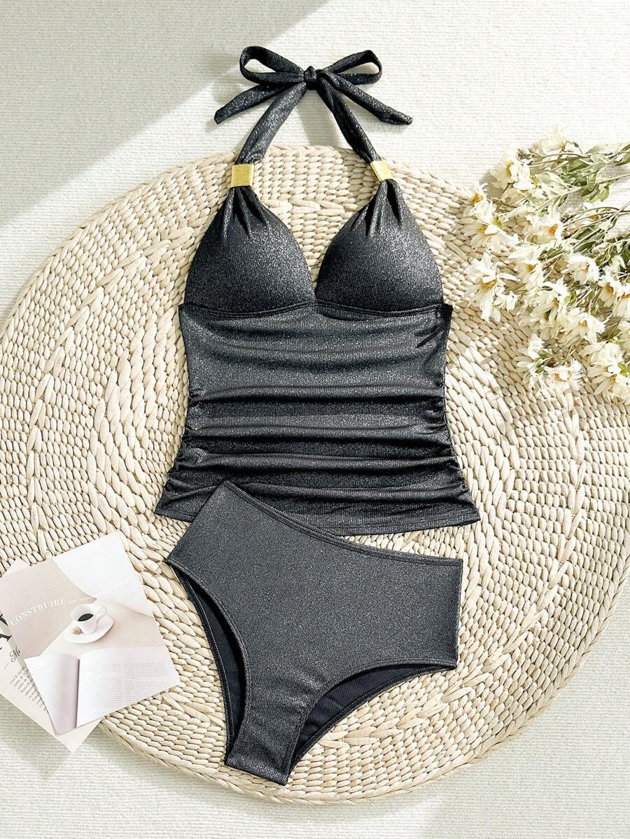 góra od bikini tankini połysk