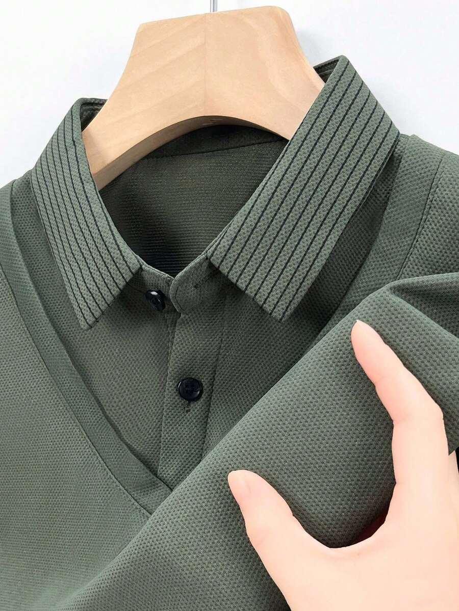 ZIELONA KOSZULKA POLO DŁUGI RĘKAW