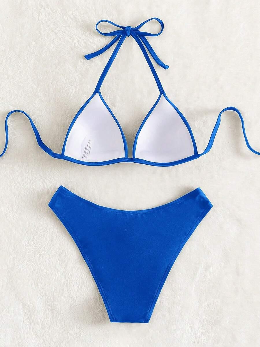 niebieski dół od bikini