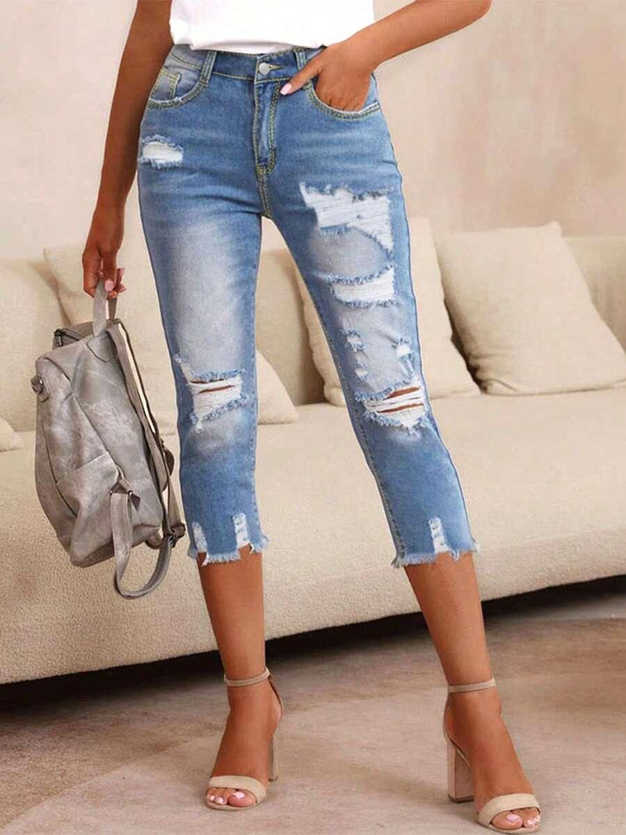 NIEBIESKIE SPODENKI JEANS