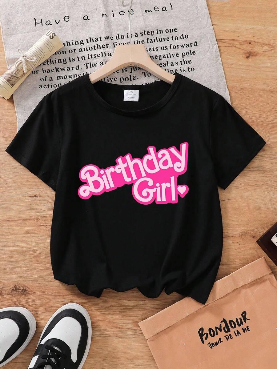 czarny t-shirt print