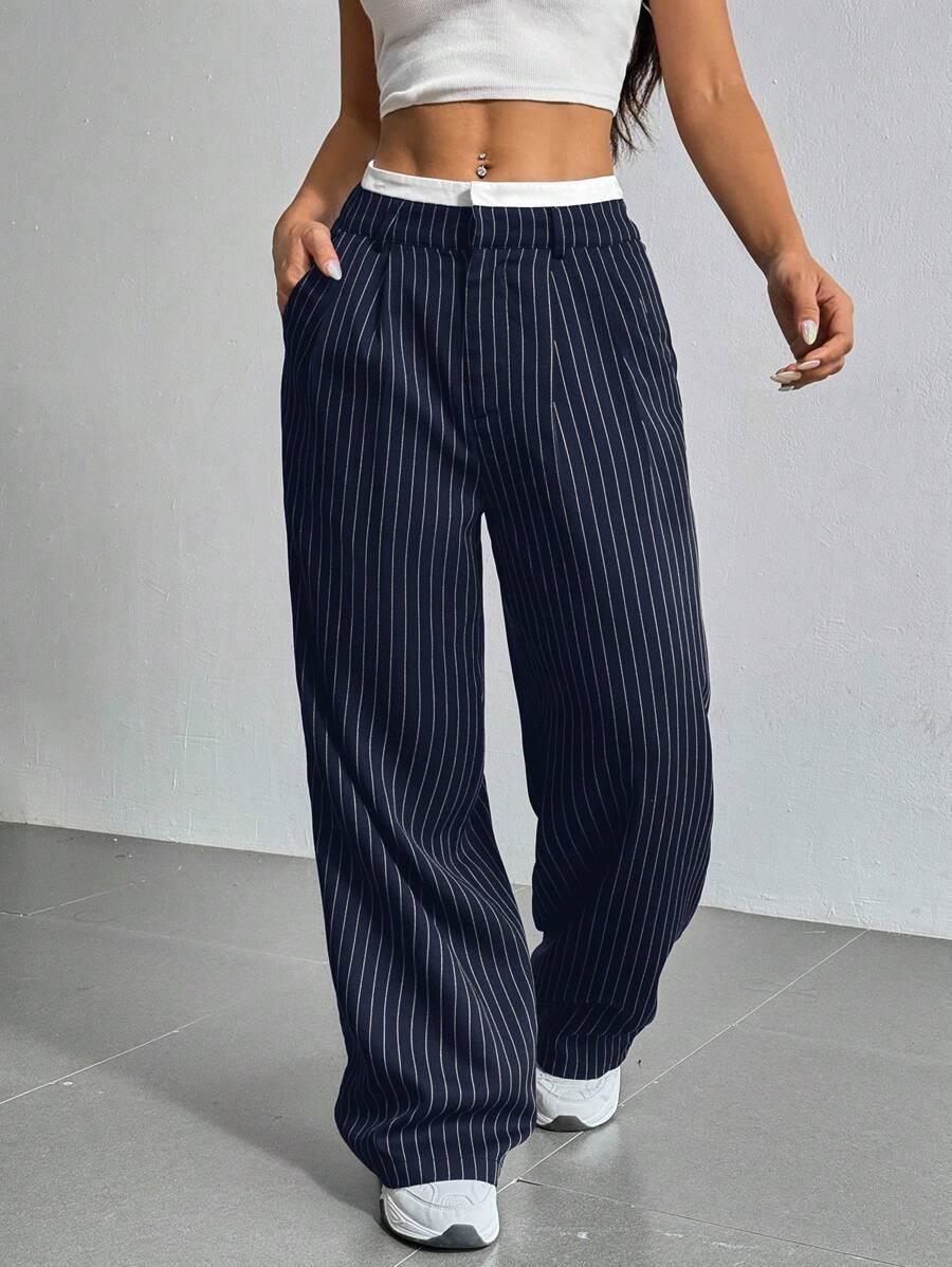 spodnie paski casual
