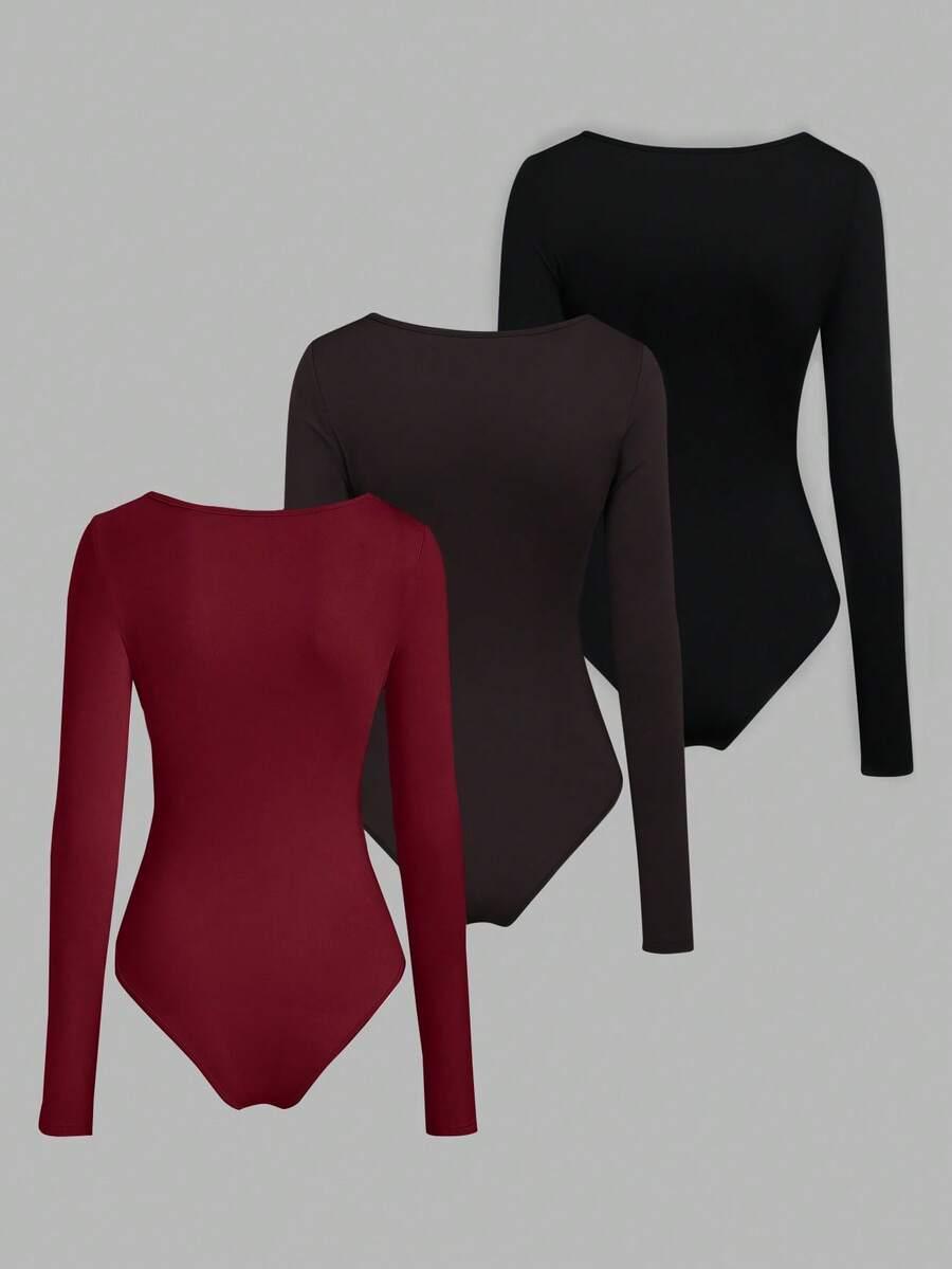 body długi rękaw 3-pack