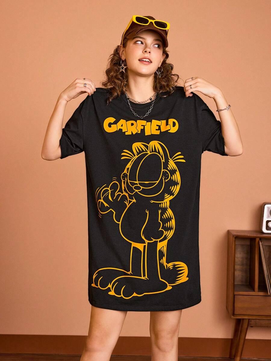 SUKIENKA OVERSIZE Z NADRUKIEM