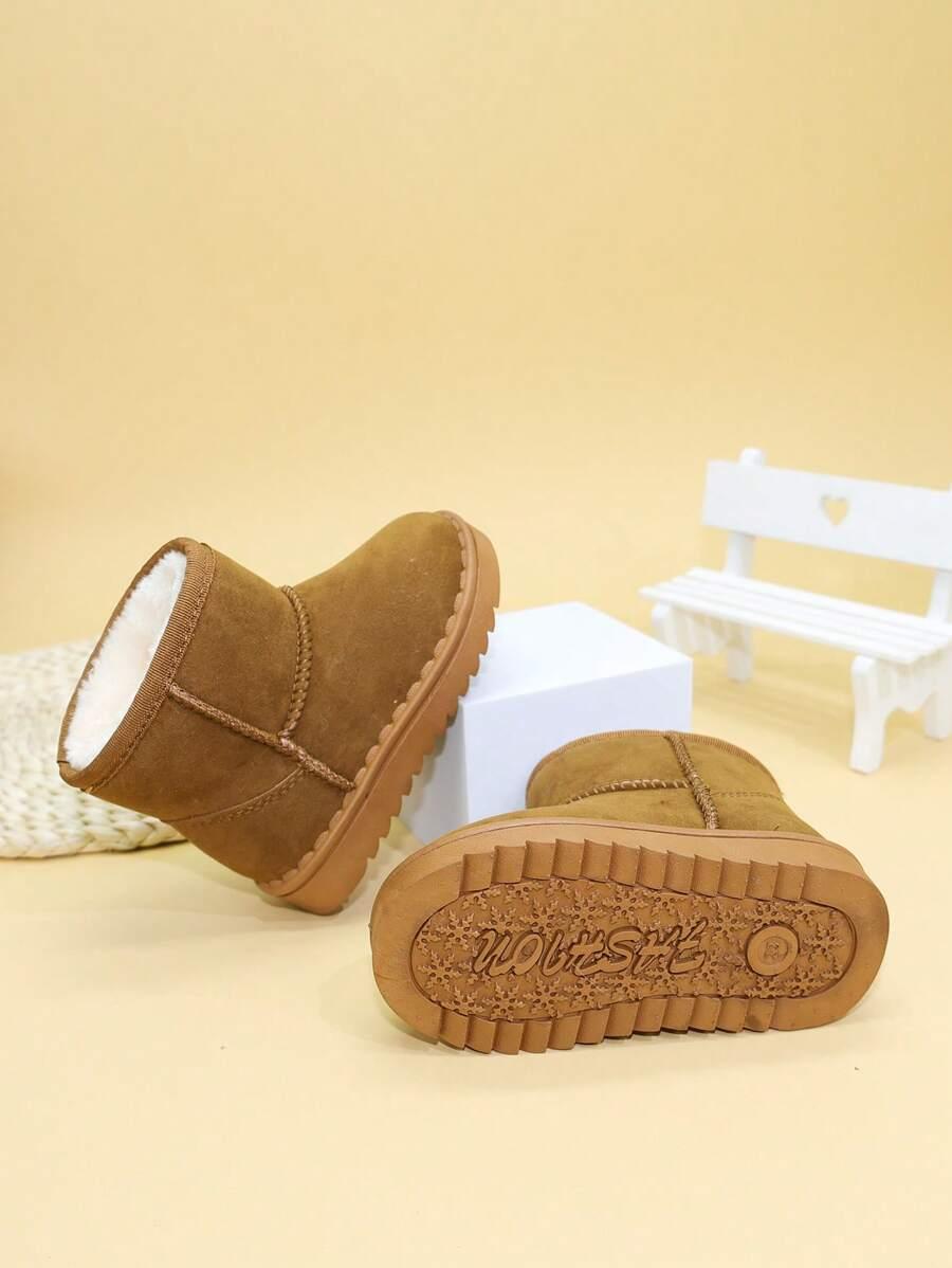 BRĄZOWE BUTY ŚNIEGOWCE