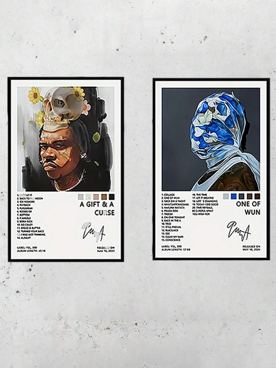plakat na płótnie wzór 2-pack