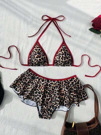strój kąpielowy animal print