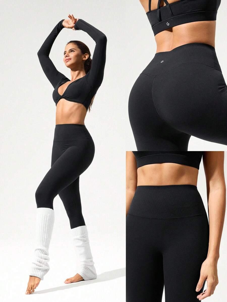 CZARNE LEGGINSY WYSOKI STAN 