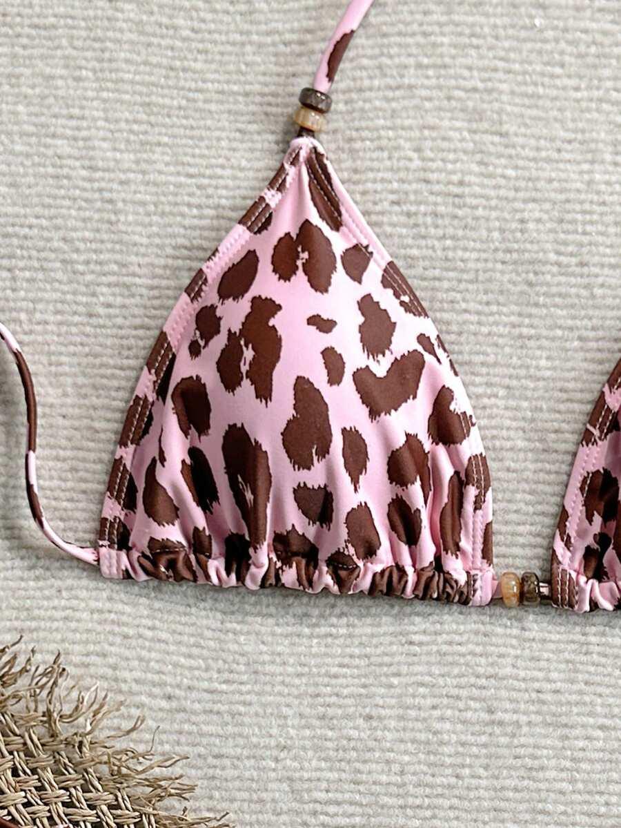 DWUCZĘŚCIOWY STRÓJ KĄPIELOWY ANIMAL PRINT