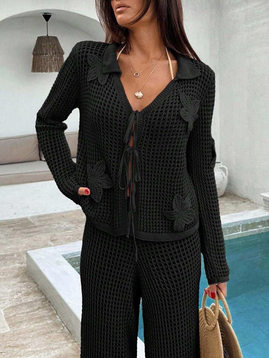 SWETER SPODNIE KOMPLET