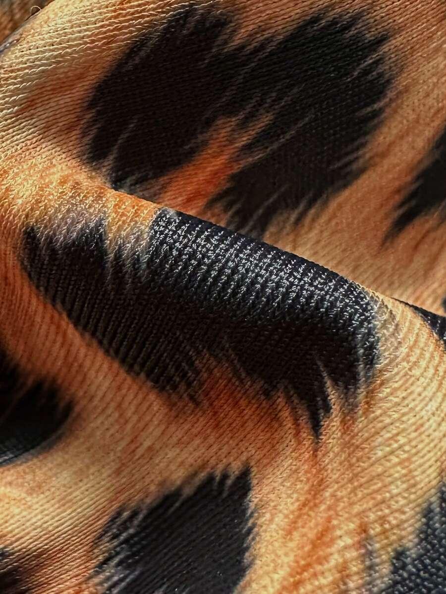 DWUCZĘŚCIOWY STRÓJ KĄPIELOWY animal print