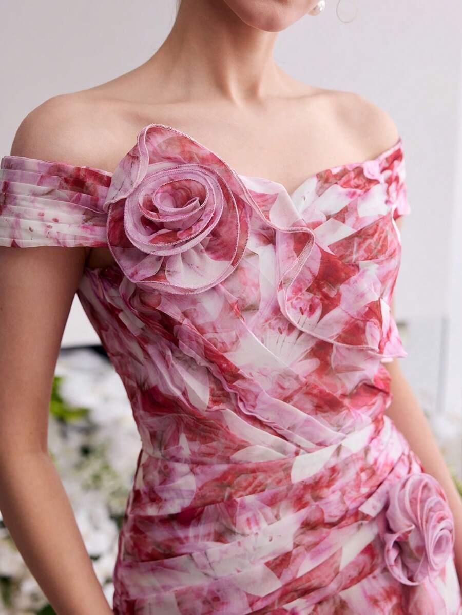 sukienka w kwiaty