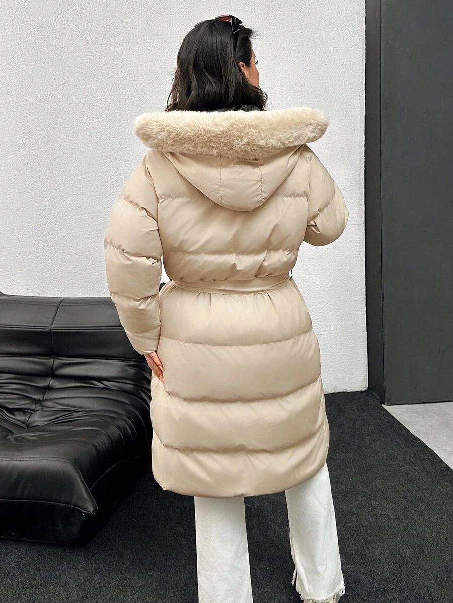 DŁUGA KURTKA PIKOWANA 