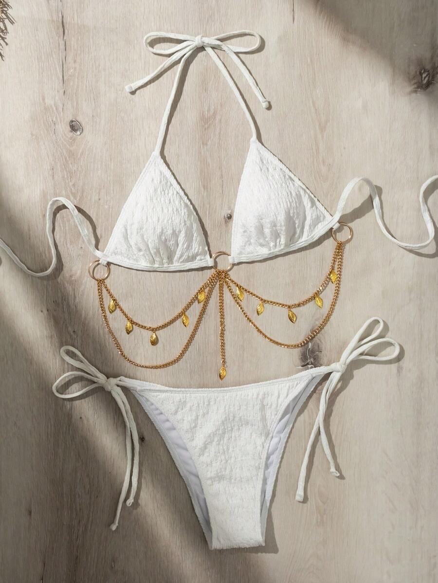 komplet bikini łańcuszek.